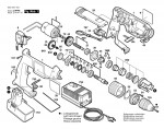 Bosch 0 601 937 727 Gsb 9,6 Ves-2 Cordless Impact Drill 9.6 V / Eu Spare Parts